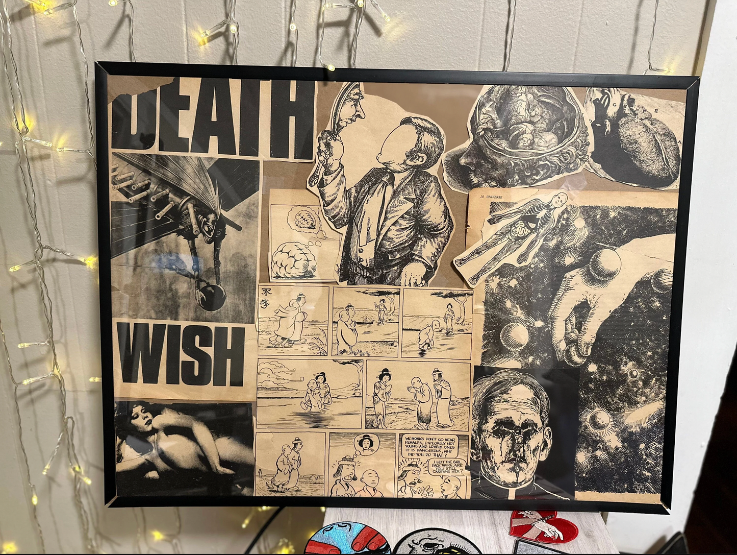 “Death Wish” 18” x 24” Collage Poster Print